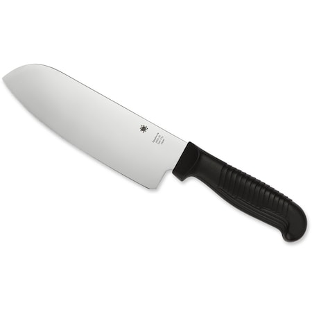 Spyderco 2024 Spyderco Kitchen Classics, Santoku, Lightweight Black SPY-K08PBK